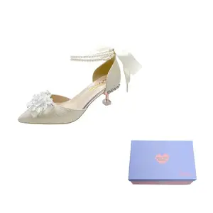 Xingdiman Тонкие каблуки женские на высоком каблуке Шампань 6 см, цвет Champagne 6cm