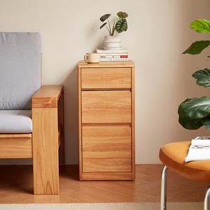 Lin'S Home Furnishing Комод для спальни из массива дерева, настенный, 3 ящика, цвет natural wood color