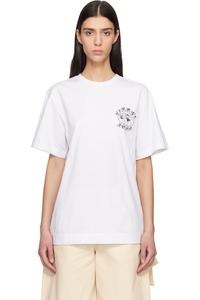 Simone Rocha Белая футболка с принтом логотипа димсам