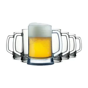 Бокал для пива Pub 500 мл - прозрачный с ручкой - 6 шт. Pasabahce