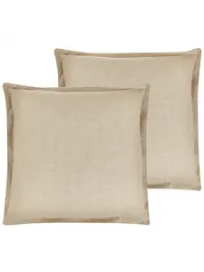 Декоративная подушка Beliani 2er Set Deko GUZMANIA, бежевый