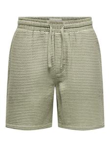 Тканевые шорты ONLY & SONS, бежевый