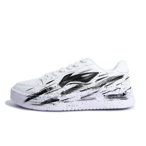 Кроссовки Li-Ning Floating Boat из искусственной кожи с ручной росписью, легкие и дышащие, низкие, для скейтбординга, мужские, черный белый