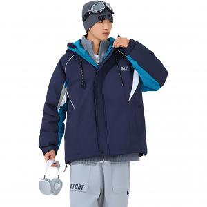 Пуховик Unisex с капюшоном утепленный 361°, rush синий