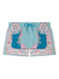 Versace плавки-шорты Coral Theater, синий
