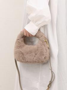 Мини-сумочка Cachecache / с двусторонней ручкой из искусственного меха.