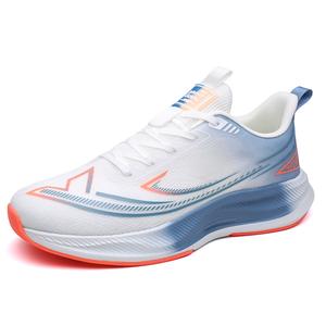 Kuding Мужские беговые кроссовки низкие бело-синие сине-черные черно-белые синие, цвет White Blue