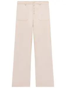 Широкие брюки с пуговицами Courrèges, нейтральный