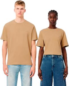 Мужская футболка LACOSTE Essential Washed, бежевый