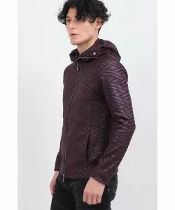 Худи на молнии TORNADO MART Bright Fukure Diamond JQ, цвет Bordeaux