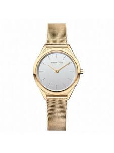 Bering Кварцевые часы 17031-334 в золотом исполнении