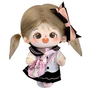 Хлопковая кукла со скелетом каштанового зерна плюшевая кукла высота 20см длина 220мм COTTON PLANET