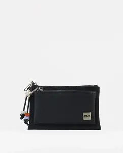 Двойной женский кошелек комбинированный PACOMARTINEZ, черный