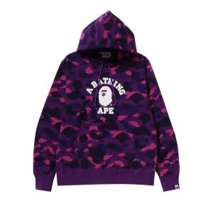 Худи BAPE Color Camo College Pullover Hoodie, Purple