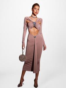 Платье Mew Mews Kaison, коричневый