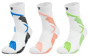 Набор баскетбольных носков Unisex Combo Set 361°, 3 pack (синий+розовый+зеленый)