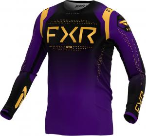 Мотокроссовая майка FXR helium 2024, Black/Purple/Gold