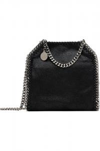 Сумка Falabella tiny tote Stella Mccartney, черный