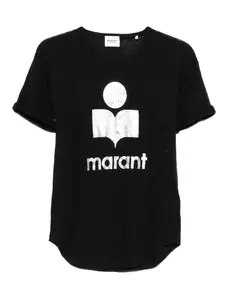 Футболка с логотипом MARANT ÉTOILE, черный