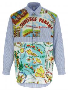 Рубашка с узорчатыми вставками Comme Des Garçons Shirt, мультиколор