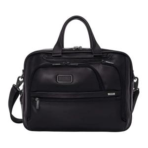 TUMI Кожаный портфель Alpha Medium мужской черный