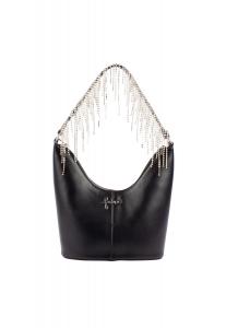 Сумка через плечо faina Abendtasche Mit Kristallen, черный