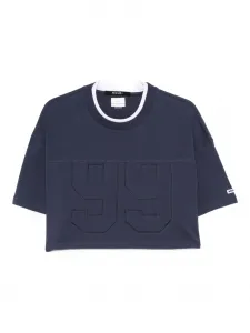 Укороченная футболка "99 Boyfriend" Ksubi, синий