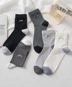 Носки из хлопковой смеси с вышивкой в одну точку, набор из 5 пар Aimoha - Select -, цвет Multi