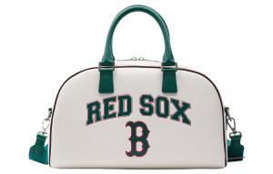 MLB Бостон Ред Сокс кожаная дорожная сумка через плечо унисекс кремовая, Cream