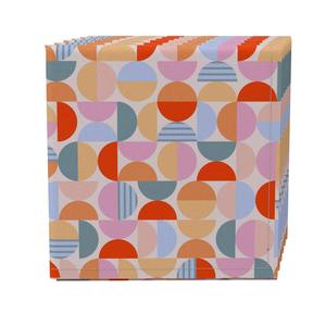 Набор салфеток из 4 шт., 100% хлопок, 20x20 дюймов, винтажный стиль, абстракция