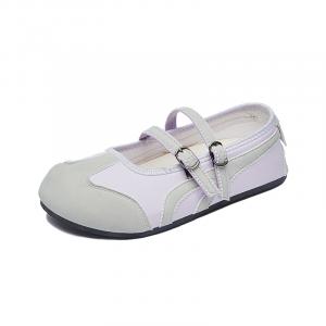 Туфли Мэри Джейн на плоской подошве 2 см женские SUPEREDGE, Purple