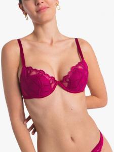 Бюстгальтер пуш-ап с эффектной вышивкой Maison Lejaby, Berry