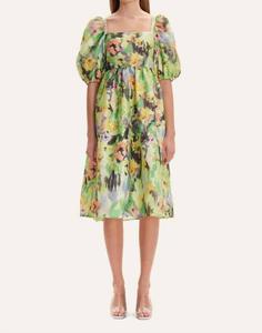 Платье Annalisa с кислотным абстрактным цветочным принтом STINE GOYA, Acid Abstract Floral