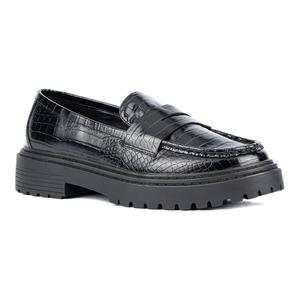 Женская мода на фигуру Широкие лоферы Ilissa Fashion to Figure, цвет Black Croc