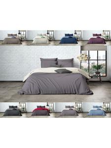 Двустороннее постельное белье Mistral Percale в кремово-сером цвете Mistral Home, 240x220 (2x 80x80 см)