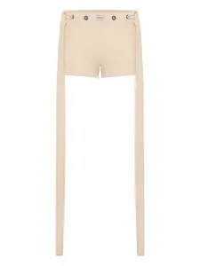 Шорты в рубчик Jean Paul Gaultier, нейтральный