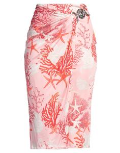 Юбка миди Versace, коралловый