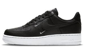 Кроссовки Nike Air Force 1 Low '07 Essential Black White Silver Mini Swoosh Women's