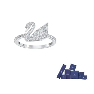Swarovski Кольцо с позолотой родием ICONIC SWAN для женщин