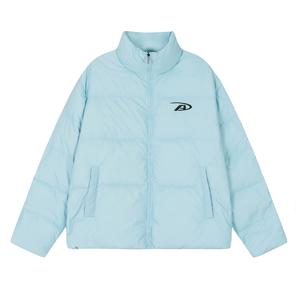 A chock Пуховик унисекс из плотной ткани, Синий