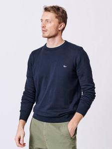 Рейвен хлопковый джемпер с круглым вырезом Aubin, Navy