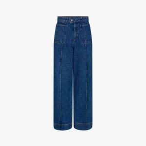 Джинсы Harry с высокой талией и широкими штанинами Soeur, синий