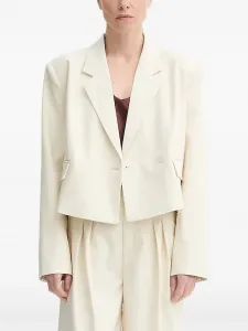 Блейзер GZseaver с объемными плечами Gestuz, белый