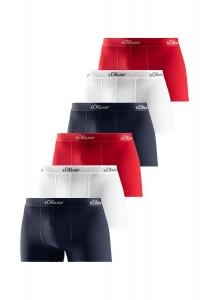 Шорты/брюки в стиле ретро, ​​набор из 6 базовых предметов s.Oliver, цвет Rot Dunkelblau