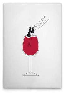 Картина на холсте A.S. Création Wine Love 1 цвет weissschwarzrot