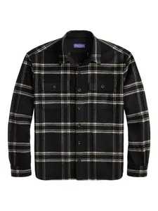 Клетчатая рубашка с длинными рукавами Ralph Lauren Purple Label, черный