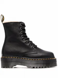 Мужские ботинки Dr. Martens Jadon III Vintage Pisa кожаные на платформе, черный