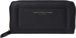 Кошелек Tommy Hilfiger Amelia II на молнии из ПВХ, черный, один размер, Black