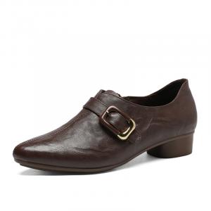 ZHR Коричневые женские повседневные туфли на 3 см, цвет Brown