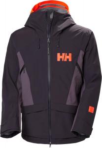 Мужская горнолыжная куртка Helly-Hansen Sogn Tinden Shell Jacket с технологией HELLY TECH, капюшоном, совместимым со шлемом, водонепроницаемая. Helly Hansen, 660 Black Grape